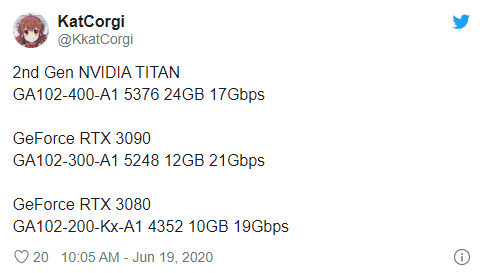 Plotka: nowa specyfikacja i GeForce RTX 3090 zamiast RTX 3080 Ti [3]