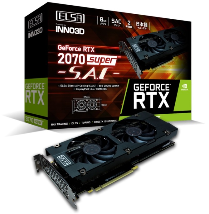 ELSA prezentuje karty GeForce RTX 2070 SUPER ERAZOR X i S.A.C. [1]