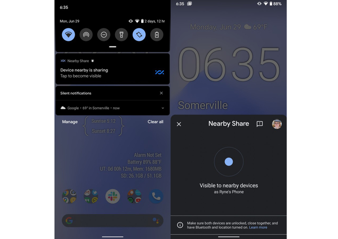 Google Nearby Share - następca Android Beam w fazie beta testów [2]