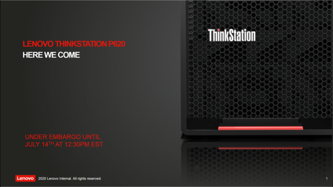 Lenovo ThinkStation P620 - desktop z AMD Ryzen Threadripper PRO [1]