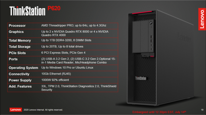 Lenovo ThinkStation P620 - desktop z AMD Ryzen Threadripper PRO [7]