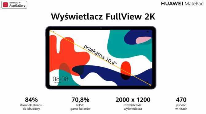 Huawei MatePad: 10-calowy tablet z akumulatorem 7250 mAh [2]