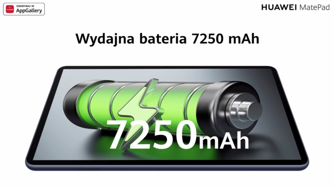 Huawei MatePad: 10-calowy tablet z akumulatorem 7250 mAh [5]