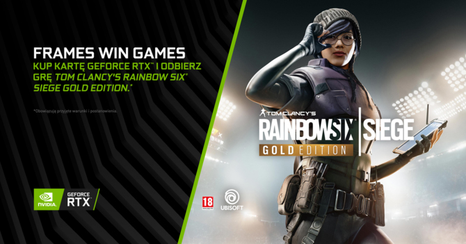 Rainbow Six: Siege GOLD za darmo z kartami GeForce RTX 2000 [1]