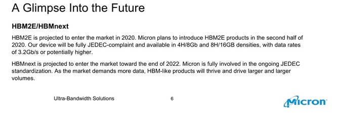 Micron ujawnił pamięci HBMnext, będących następcami HBM2E [2]