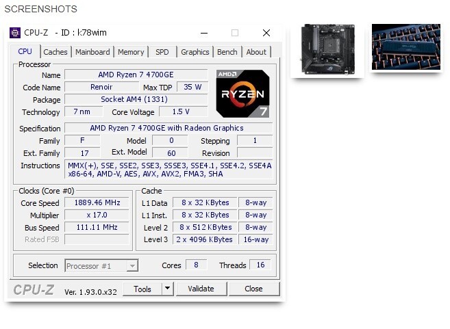 Nowy rekord podkręcania pamięci RAM DDR4 na AMD Renoir [3]