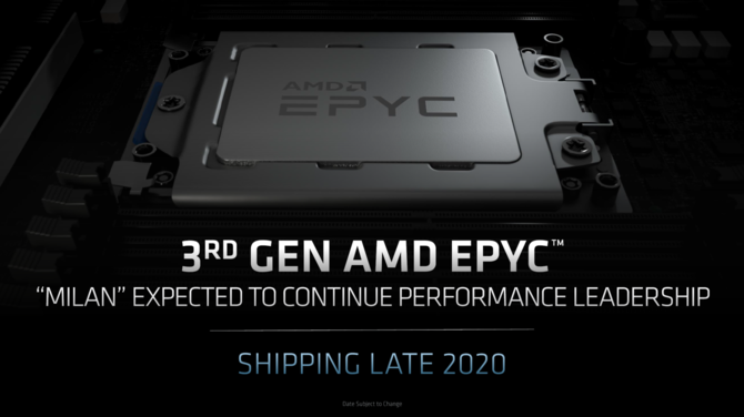 AMD EPYC Milan ma oferować do 20% wyższą wydajność od Rome [2]