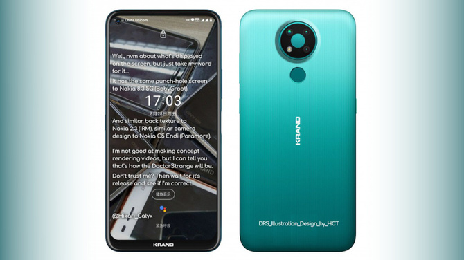 Nokia 3.4 - wyciekły wygląd i specyfikacja techniczna smartfona [1]