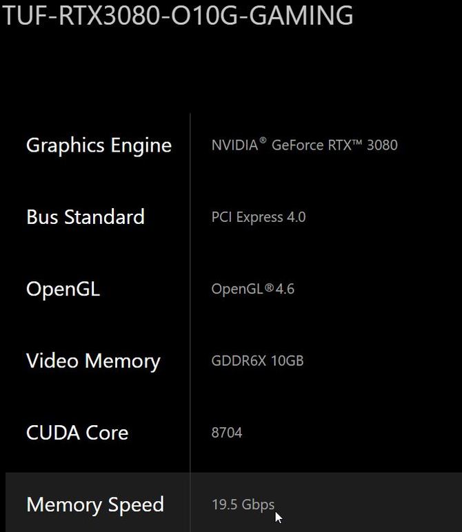 GeForce RTX 3080 - nowe szczegóły kart od ASUS, MSI oraz Gigabyte [5]