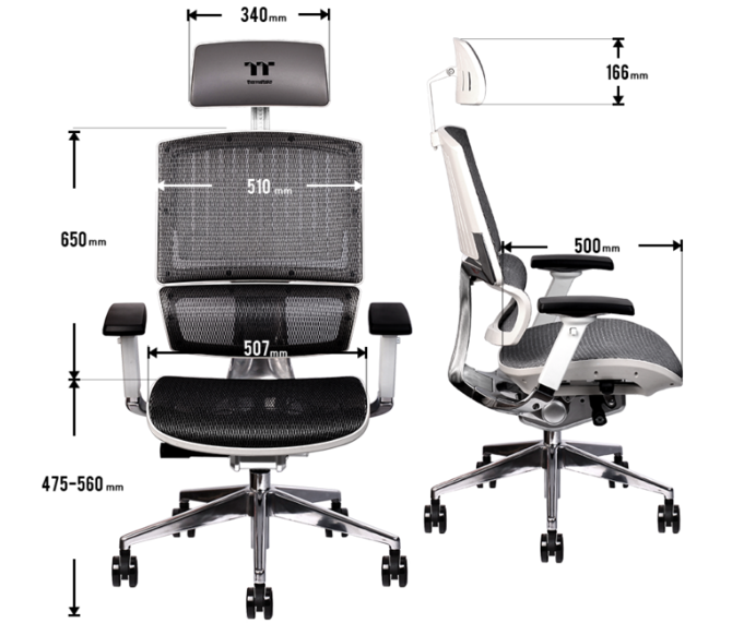 Thermaltake CyberChair E500 - ergonomiczny fotel w białej wersji [5]