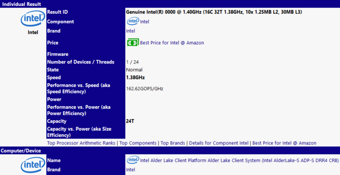 Intel Alder Lake-S - Namierzono 16-rdzeniowy i 32-wątkowy model [3]