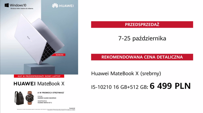 Huawei Matebook X i Matebook 14 - znamy cenę i datę premiery [4]