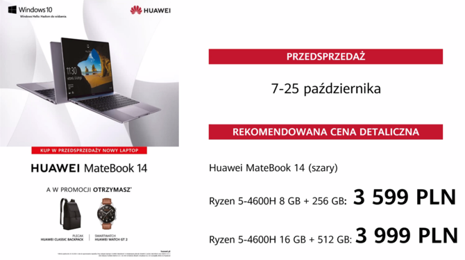 Huawei Matebook X i Matebook 14 - znamy cenę i datę premiery [7]