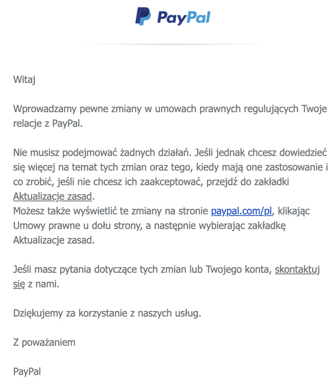 PayPal obciąży nieaktywne konta kwotą 50 zł. Zmiany w umowach [2]