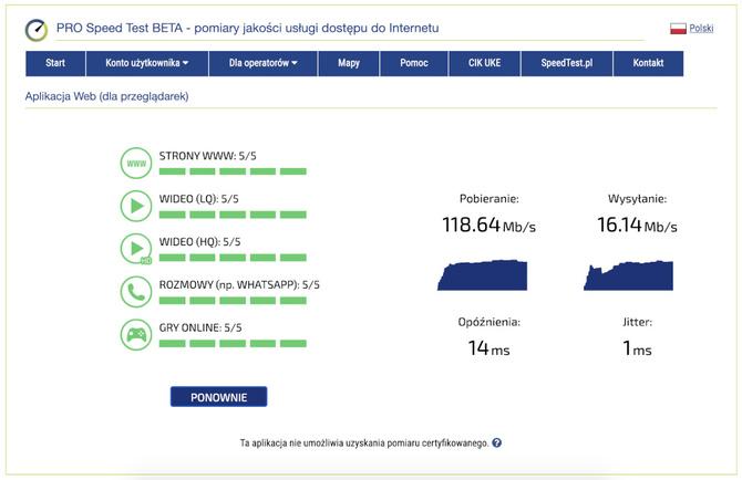 Nowe narzędzie pomiaru prędkości sieci certyfikowane przez UKE [2]