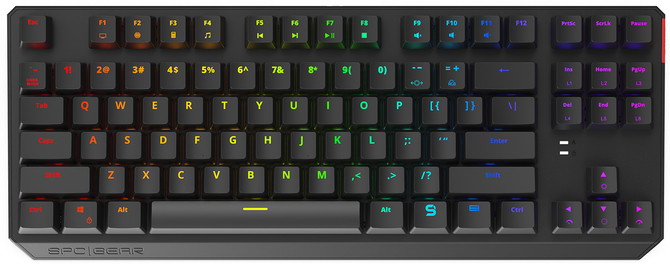 SPC Gear GK630K -  klawiatura TKL z trzema rodzajami switchy Kailh  [3]