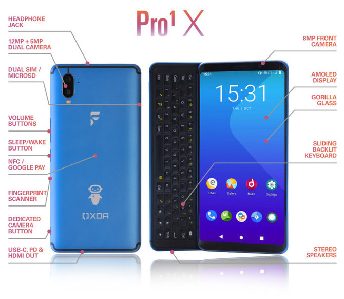 Pro1 X: Pierwszy smartfon od XDA z rozsuwaną, fizyczną klawiaturą [6]