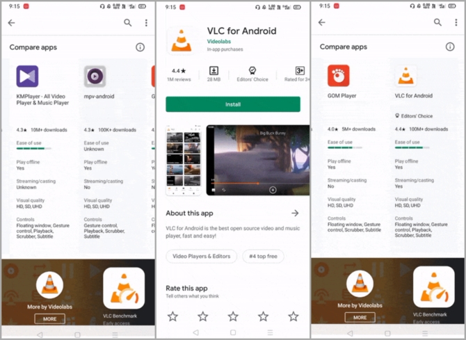 Sklep Google Play dodaje opcję porównywania zawartości aplikacji [2]