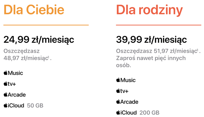 Subskrypcja Apple One jest już dostępna. Można sporo zaoszczędzić [2]