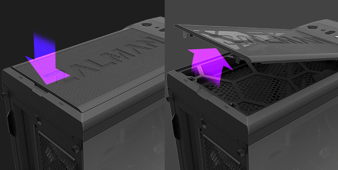 Zalman M3 PLUS RGB - Obudowa stawiająca na mesh i RGB LED [3]