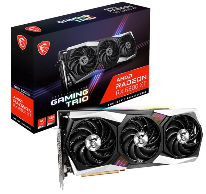 MSI Radeon RX 6800 XT i RX 6800 Gaming X Trio - specyfikacja kart [2]