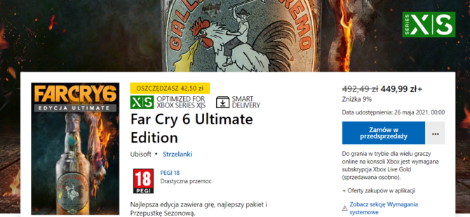 Far Cry 6 z nową datą premiery. Data pojawiła się w Microsoft Store [2]