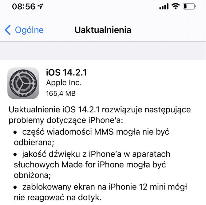  Apple naprawia błąd reakcji na dotyk w smartfonie iPhone 12 mini [3]