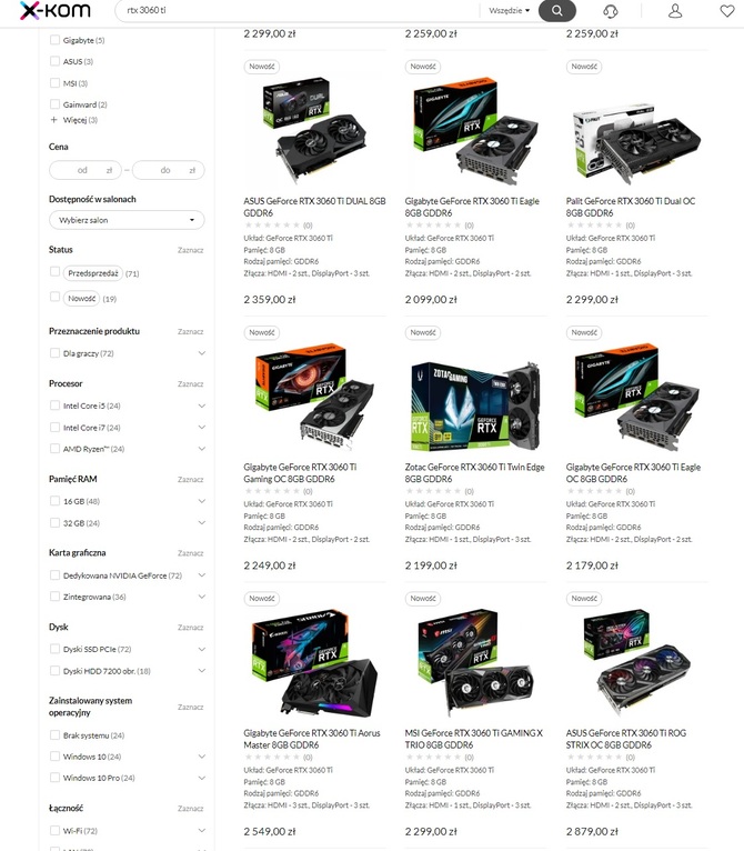 GeForce RTX 3060 Ti – dostępność i ceny, czyli powtórka z rozrywki [9]