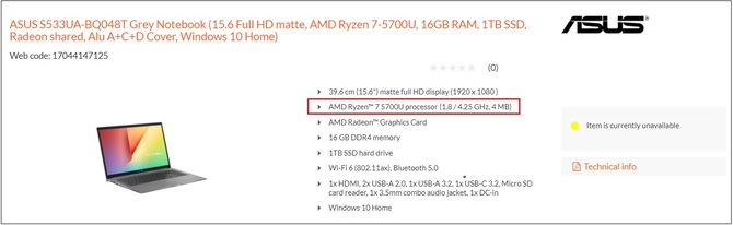 ASUS VivoBook 15, VivoBook 17 oraz VivoBook Flip 14 - firma szykuje laptopy z procesorami AMD Ryzen 5 5500U i Ryzen 7 5700U [3]