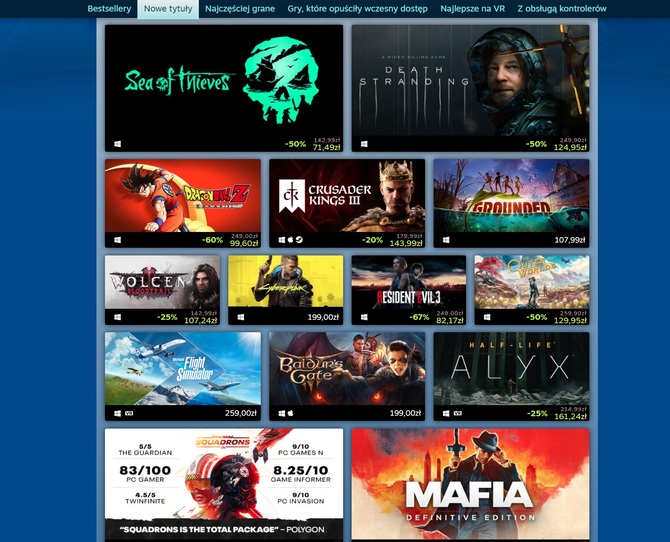 Najlepiej sprzedające się gry PC w 2020 roku na Steamie – Cyberpunk 2077 i Red Dead Redemption 2 na szczycie  [3]