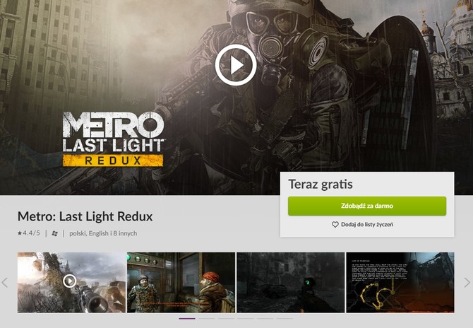 Metro: Last Light Redux do zdobycia za darmo w sklepie GOG - zapraszamy do zabawy w moskiewskim metrze [3]