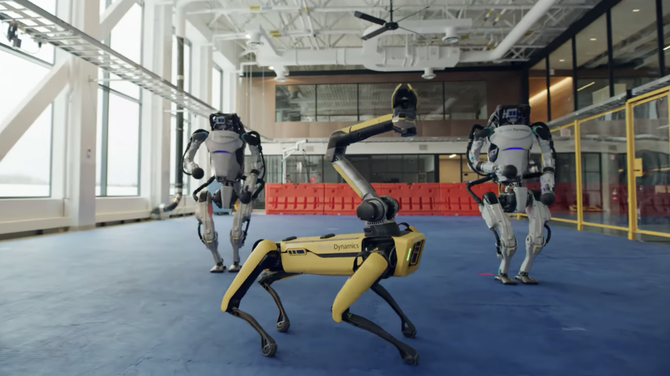 Roboty Boston Dynamics Atlas i Spot po raz kolejny udowadniają swoją sprawność. Tym razem w grę wchodzi prawdziwy taniec [1]