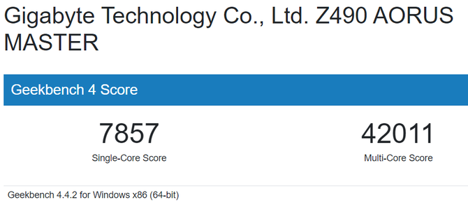 Intel Core i7-11700K z kolejnymi testami wydajności w PassMark i Geekbench. Wyniki potwierdzają wysoką wydajność układu [3]