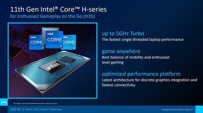 Intel Tiger Lake-H35 oficjalnie zaprezentowane - procesory do laptopów z NVIDIA RTX 3000. Nowe informacje o Rocket Lake-S [3]