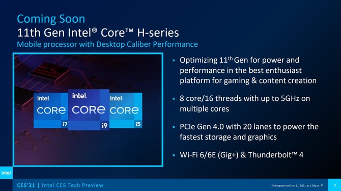 Intel Tiger Lake-H35 oficjalnie zaprezentowane - procesory do laptopów z NVIDIA RTX 3000. Nowe informacje o Rocket Lake-S [9]