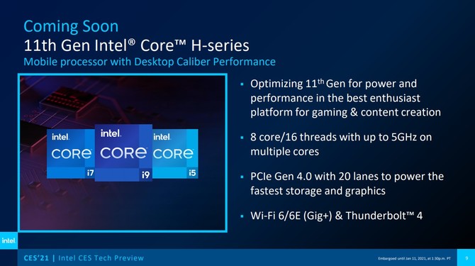 Intel Tiger Lake-H35 oficjalnie zaprezentowane - procesory do laptopów z NVIDIA RTX 3000. Nowe informacje o Rocket Lake-S [9]