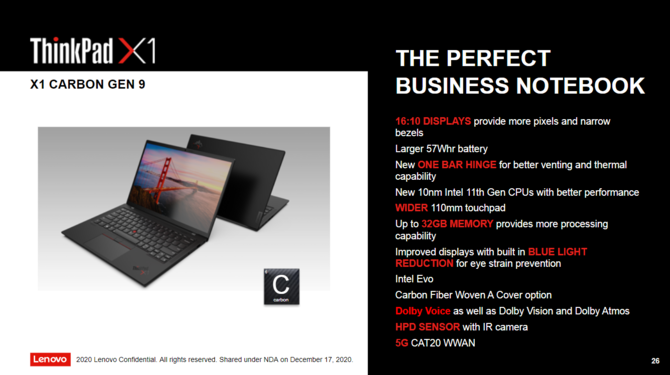 Lenovo ThinkPad X1 Titanium YOGA, X1 Carbon Gen.9, X1 YOGA Gen.6, X12 Detachable - biznesowe laptopy z Intel Tiger Lake [9]