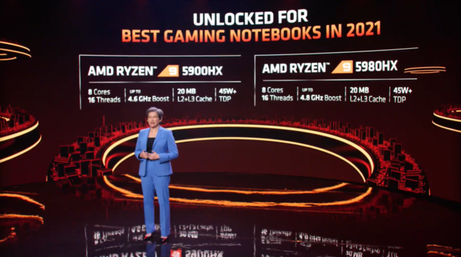 AMD Ryzen 5000 - premiera procesorów Cezanne dla laptopów. Architektura Zen 3 wchodzi do topowych notebooków [10]