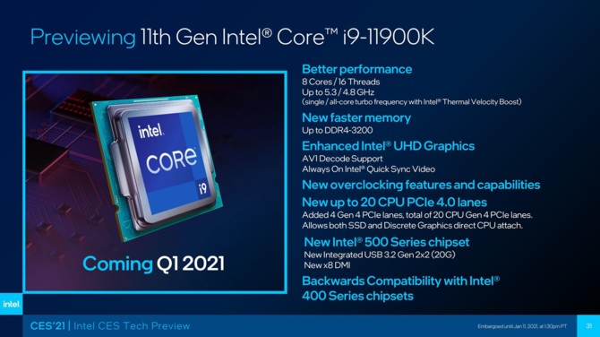 Intel Core i9-11900K vs AMD Ryzen 9 5900X - producent deklaruje najwyższą wydajność w nowych grach komputerowych [3]