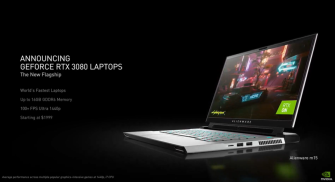 NVIDIA GeForce RTX 3080, RTX 3070 i RTX 3060 - prezentacja nowej generacji kart graficznych Ampere dla laptopów do gier [4]