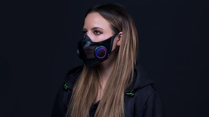  Razer Project Hazel – Przeźroczysta maska ochronna z diodami RGB i elektronicznym wzmacniaczem głosu [1]