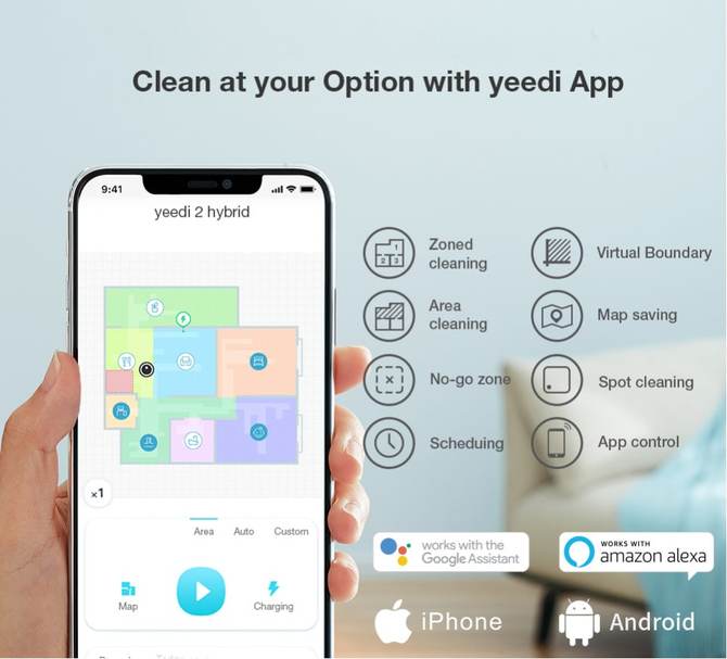 Yeedi 2 Hybrid - nowy model automatycznego odkurzacza w sprzedaży. Robot otrzymał funkcję mapowania pomieszczeń [2]