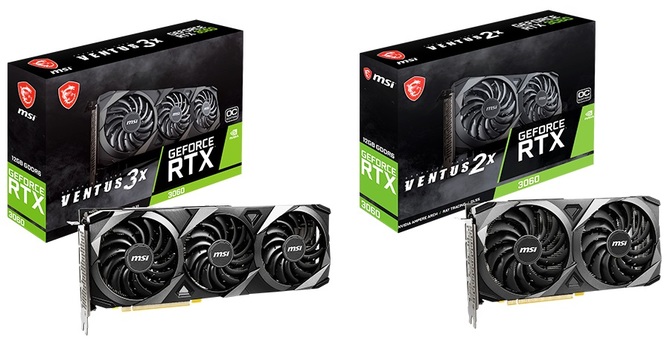 MSI GeForce RTX 3060 Gaming, Gaming Trio, Ventus 2X, Ventus 3X i Aero ITX. Zapowiedziano także topowe RTX 3000 Sea Hawk [4]