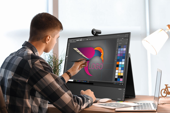 Newline Flex - nowy monitor skierowany do pracy biurowej. Ekran 27 cali, rozdzielczość 4K oraz obsługa dotykiem [1]