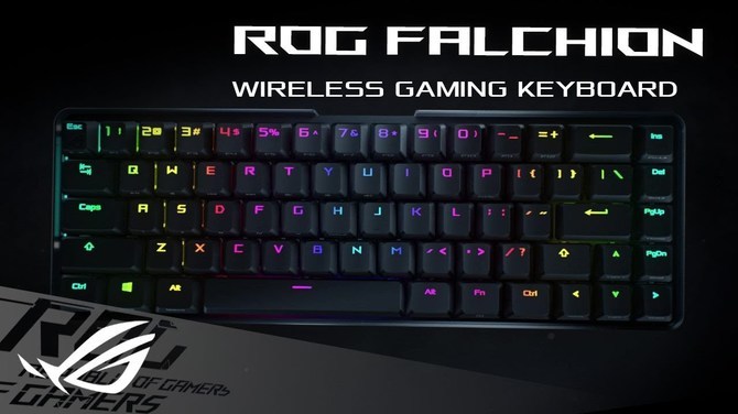 ASUS ROG Falchion – Mini-klawiatura bezprzewodowa z Cherry MX Red oraz sporym akumulatorem o pojemności 4000 mAh [1]