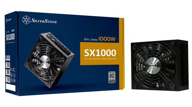 SilverStone SX1000 - Modularne zasilacze w standardzie SFX-L, o mocy 1000 W i z certyfikatem 80 PLUS Platinum [1]