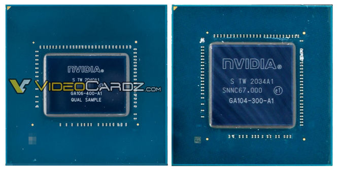 NVIDIA GeForce RTX 3060 12 GB - sfotografowano rdzeń graficzny Ampere GA106. Nowy układ dużo mniejszy od GA104 [3]