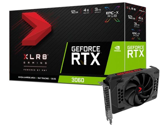 PNY GeForce RTX 3060 12 GB XLR8 Gaming REVEL EPIC-X RGB Single Fan Edition - karta graficzna z szaloną nazwą i dziwną specyfikacją [1]