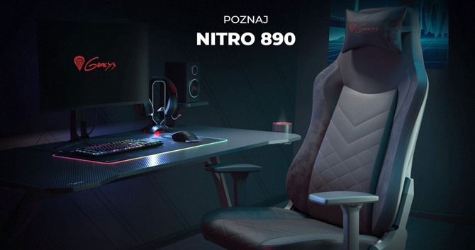 Genesis Nitro 890 - nowy fotel gamingowy trafi wkrótce do sprzedaży. Znamy szczegóły konstrukcji i cenę sugerowaną [1]