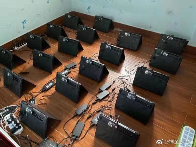 NVIDIA GeForce RTX 3000 - setki laptopów z nowymi układami Ampere na zdjęciach jednej z chińskich kopalni BTC i Ethereum [2]